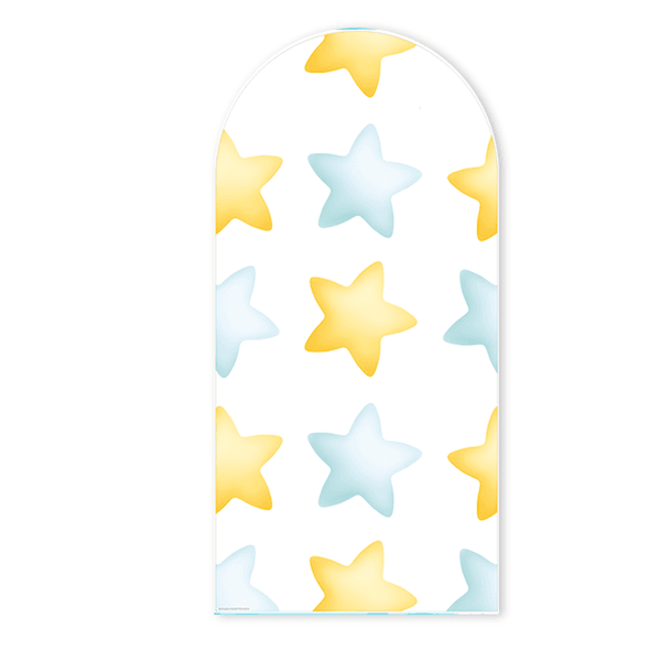 Painel Romano Veste Fácil Decoração Para Comemoração Festa de Aniversário Tema Estrelas