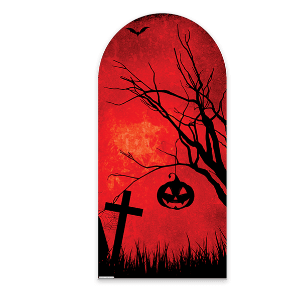 Painel Romano Veste Fácil Decoração Para Comemoração Halloween Dia das Bruxas