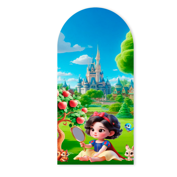 Painel Romano Veste Fácil Decoração Para Comemoração de Aniversário Branca de Neve 