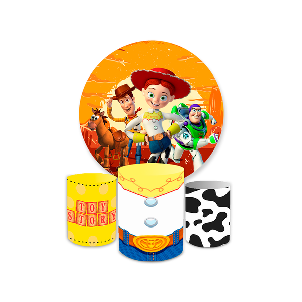 Kit Capa Painel + Trio Cilindros Jessie Toy Story
