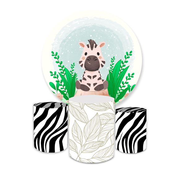 Kit Capa Painel + Trio Cilindros Zebra Baby