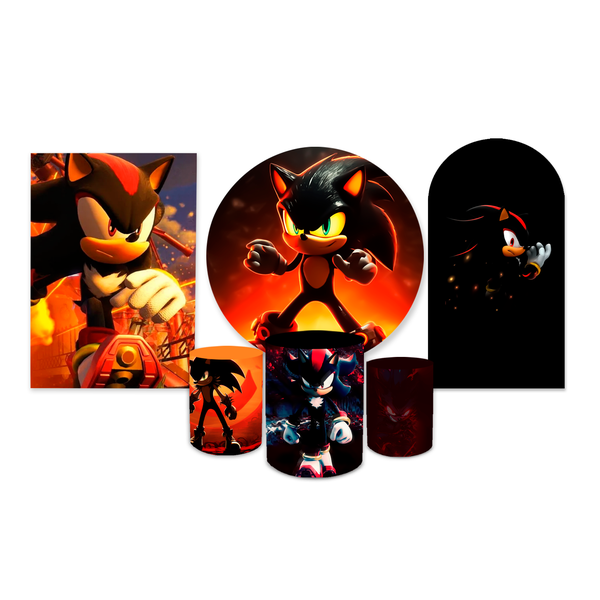 Kit Capadinho + Painel Romano Tema Sonic