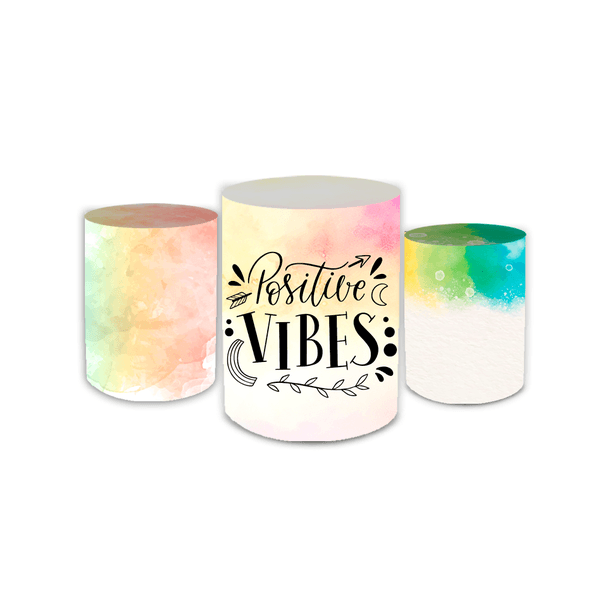 Kit Trio De Cilindros Gratidão Positive Vibes