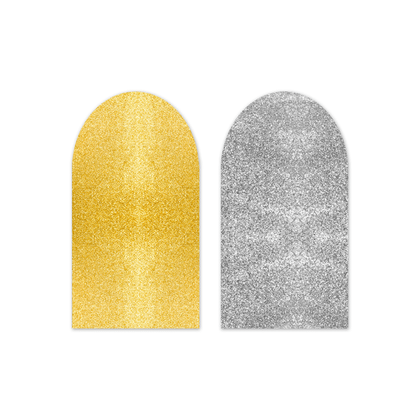Capa Painel Romano Dupla Face Glitter Dourado e Prata