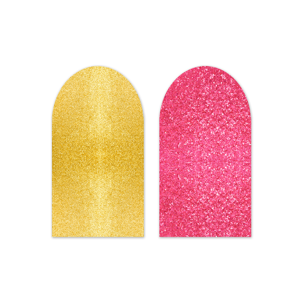 Capa Painel Romano Dupla Face Glitter Dourado e Pink