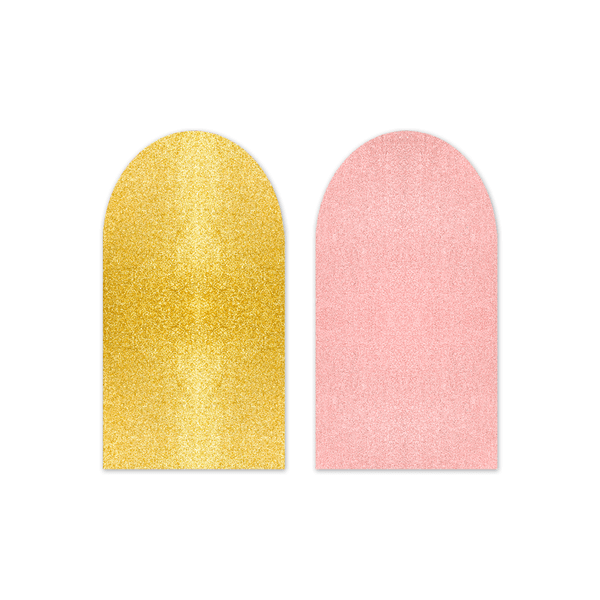 Capa Painel Romano Dupla Face Glitter Dourado e Salmão