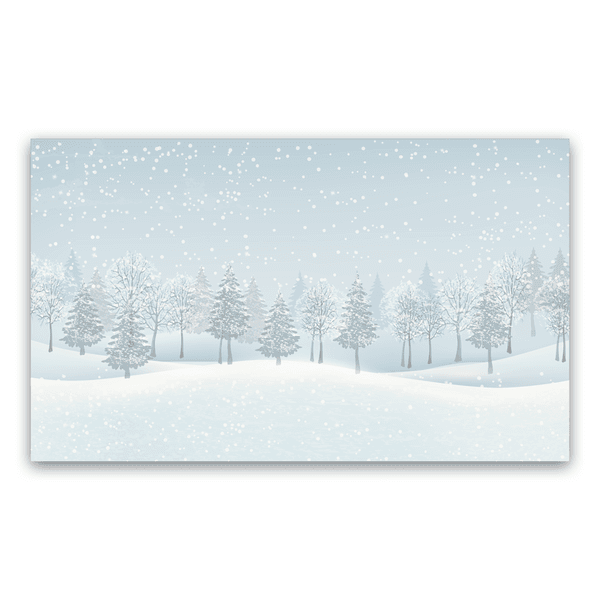 Painel Gigante Para Decoração 5 x 3 Neve 04