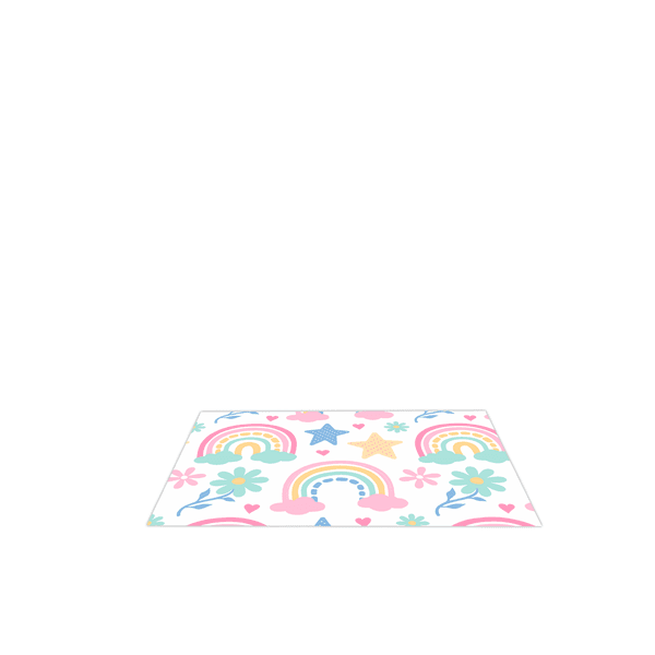 Tapete Em Tecido Painel Decorativo Arco Iris - 01