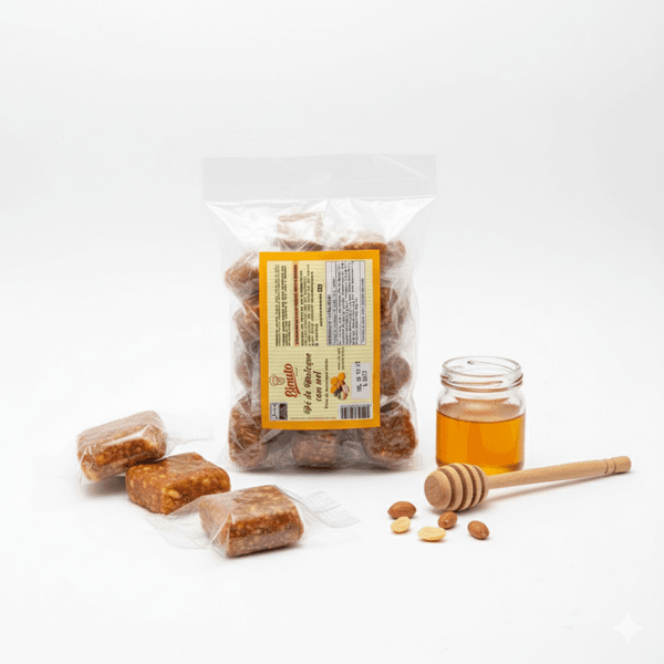 Pé de Moleque com Mel 250g Pacote com 20 und.