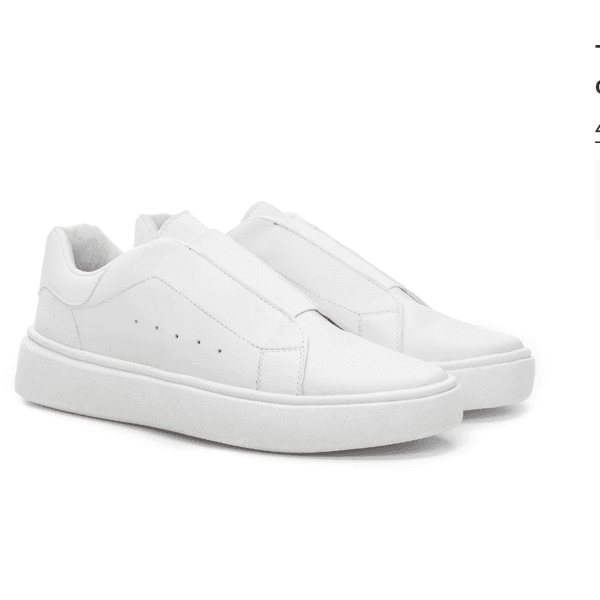 Tênis Casual Sneaker All White Borgatta 
