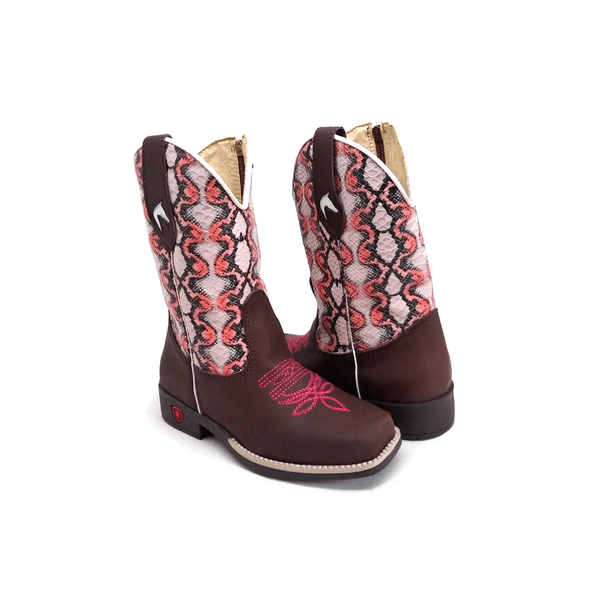 TEXANA INFANTIL EM COURO ESTAMPADO