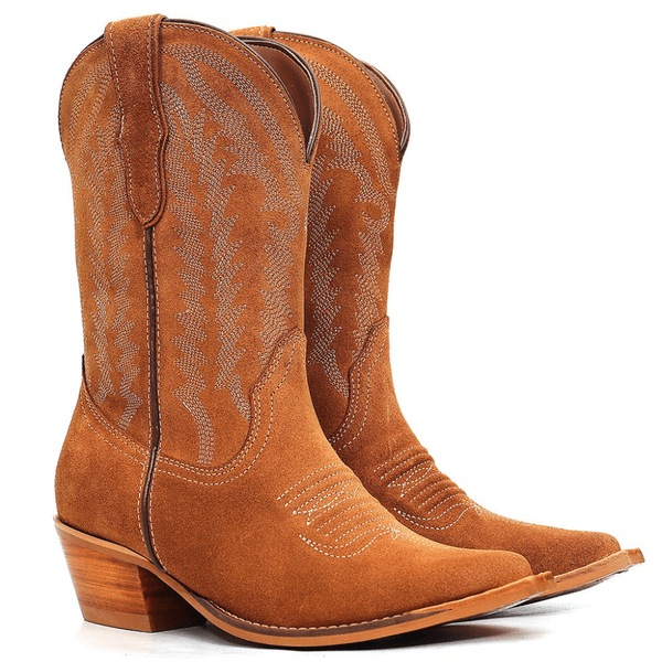 Bota Solana Camurça Caramelo