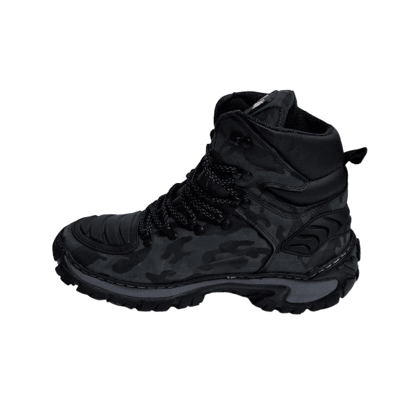 BOTA MOTOCICLISTA ADVENTURE COURO LEGITIMO BX66 CAMUFLADA