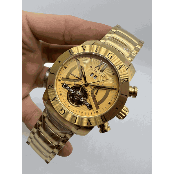 Relogio Bvlgari Automatico Aco Cod.bvauac-004