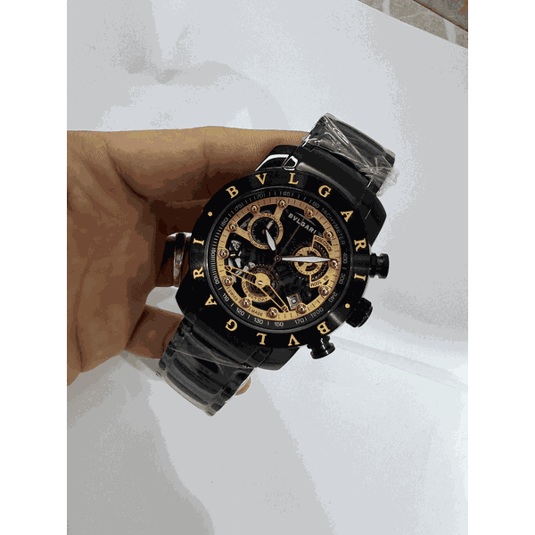 Relogio Bvlgari - Eskeleto Com Safira Cod.bvesas-013