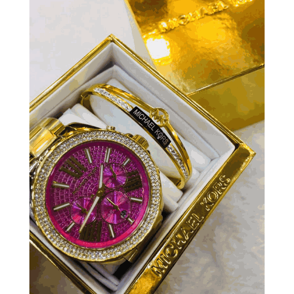 Relogio Michael Kors Kit 3 Cod.mkki3-002