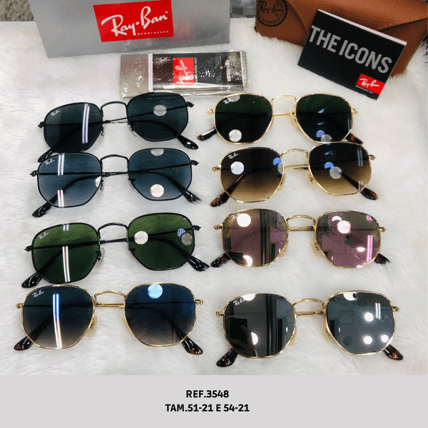 Óculos Ray Ban Cod 3548 Tam 51-21 e Tam 5421