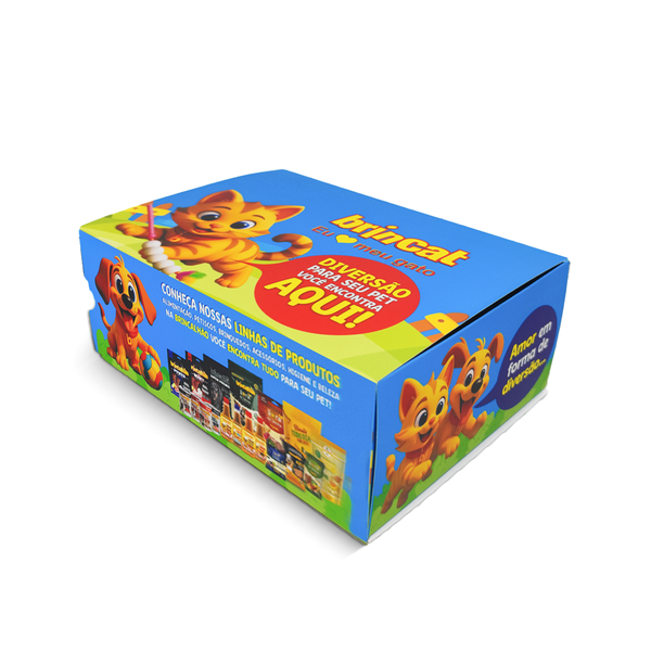  Kit Caixa Surpresa para Gatos - Brincalhão Pet