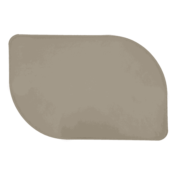 Jogo Americano Folha + Porta Copos - Kit Com 6 - Cor: Aveia