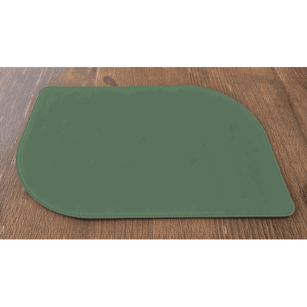 Jogo Americano Folha + Porta Copos - Kit Com 6 - Cor: Esmeralda
