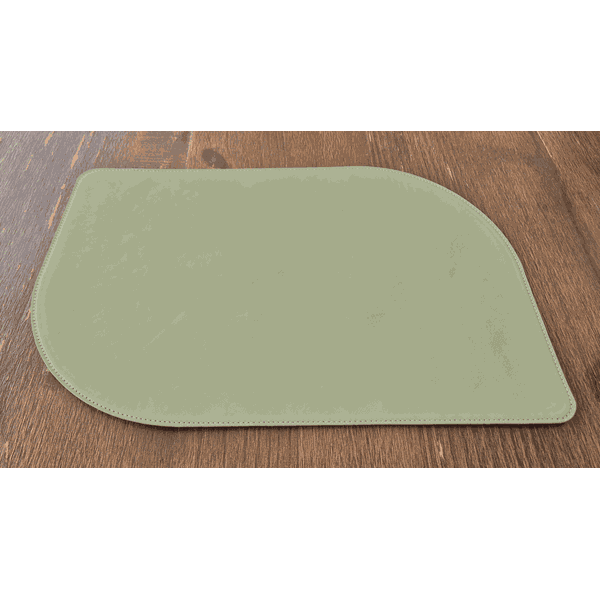 Jogo Americano Folha + Porta Copos - Kit Com 6 - Cor: Mint