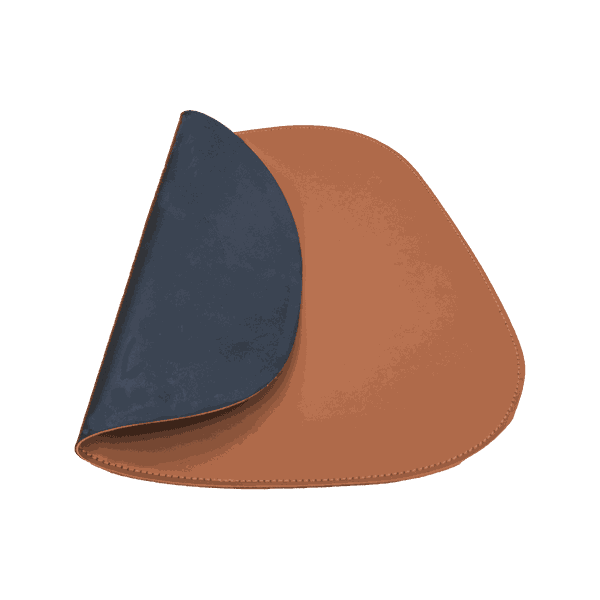 Jogo Americano Stone + Porta Copos - Kit Com 6 - Cor: Caramelo
