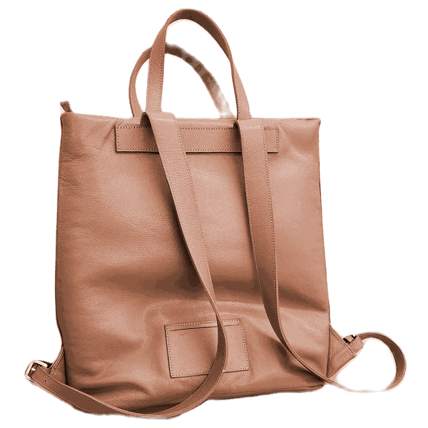Mochila Isabella - Camel - Couro Legítimo