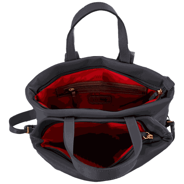 Mochila Isabella - Preta - Couro Legítimo