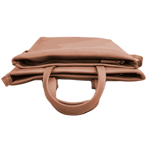 Mochila Isabella - Camel - Couro Legítimo