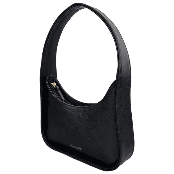 Bolsa Lua - Preta - COURO LEGÍTIMO