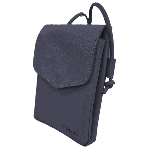 Bolsa Feminina PokeBag - Couro Legítimo - Marinho