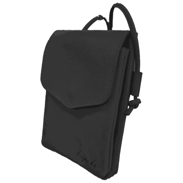 Bolsa Feminina PokeBag - Couro Legítimo - Preta