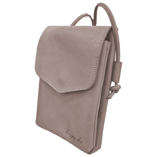 Bolsa Feminina PokeBag - Couro Legítimo - Rosê