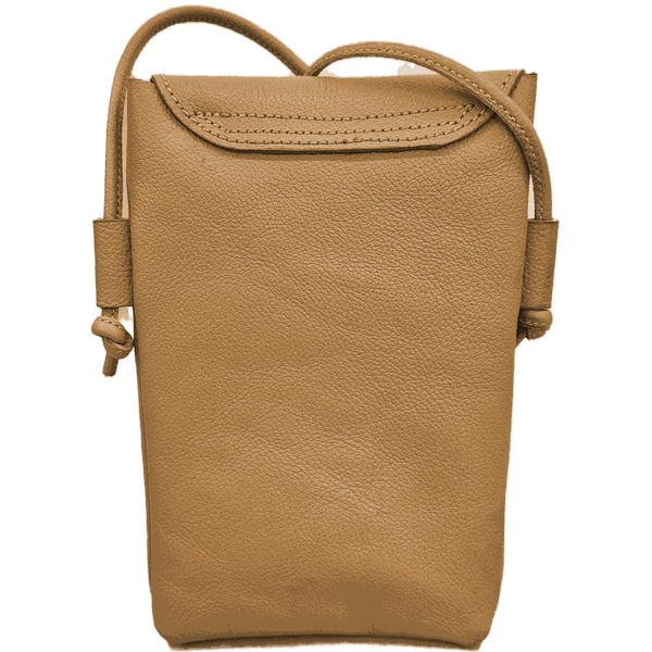 Bolsa Feminina PokeBag - Couro Legítimo - Camel
