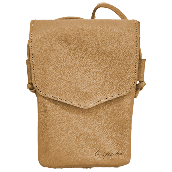 Bolsa Feminina PokeBag - Couro Legítimo - Camel