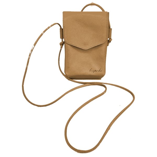 Bolsa Feminina PokeBag - Couro Legítimo - Camel