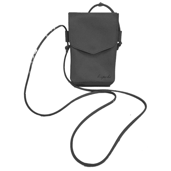 Bolsa Feminina PokeBag - Couro Legítimo - Preta