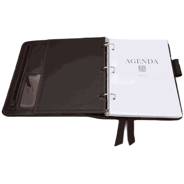 Agenda WorkSpace Luxo - TABACO - Couro Legítimo