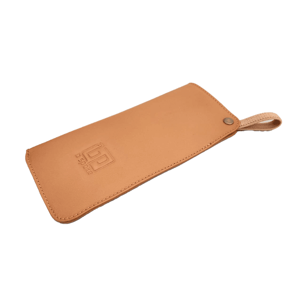 Estojo Porta Óculos Flex - Caramelo - COURO LEGÍTIMO