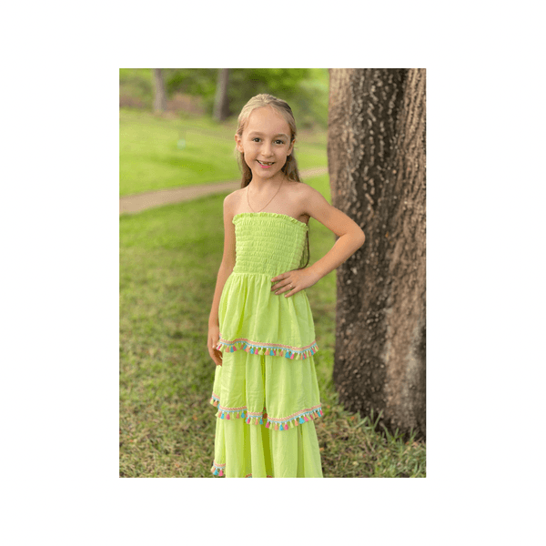 Vestido verde neon