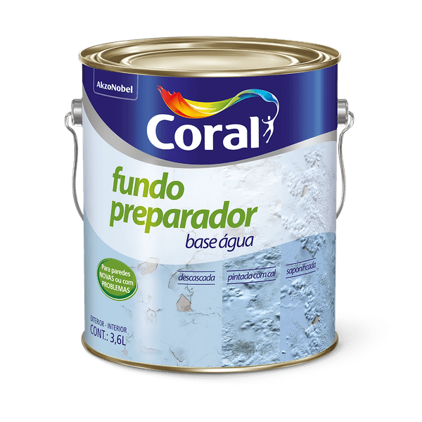 Fundo Preparador Parede Base Àgua 3,6L Coral