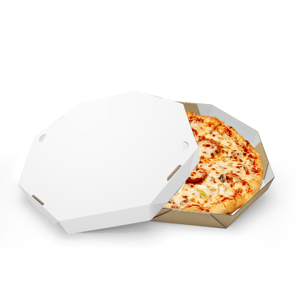 CAIXA PARA PIZZA 35 CM BRANCA - 10 UNIDADES