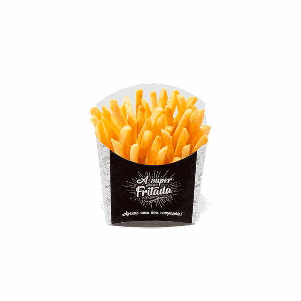 EMBALAGEM PARA BATATA FRITA TRADICIONAL BLACK GOURMET - 50 UNIDADES