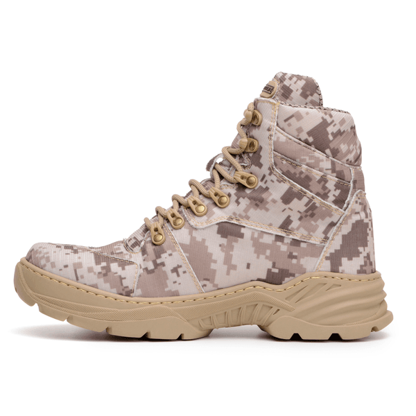Bota cano cheap curto camuflada