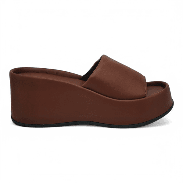 Chinelo Sola Alta Marrom