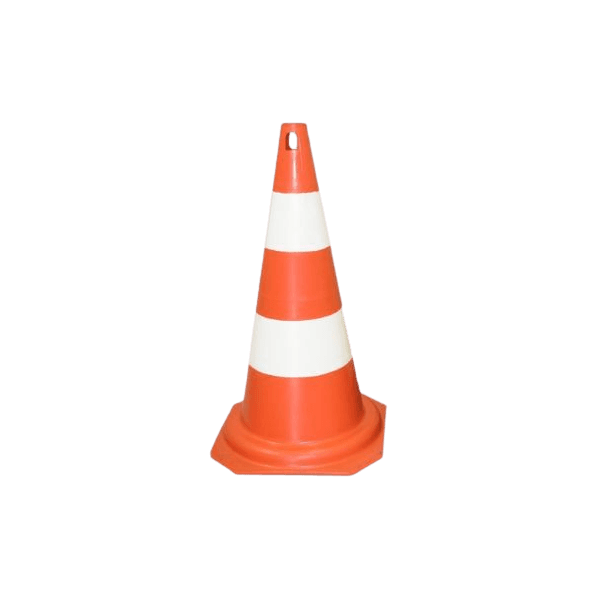 CONE P/SINALIZACAO 75CM LARANJA/BRANCO