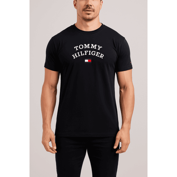 Camiseta Algodão Egípcio TH - Preto