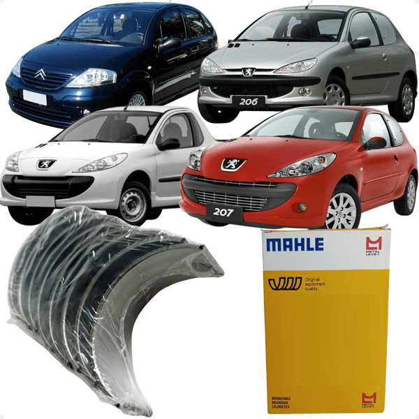 Jogo de Bronzinas de Biela STD Stander Standart C3 206 207 Hoggar 1.4 8v Metal Leve