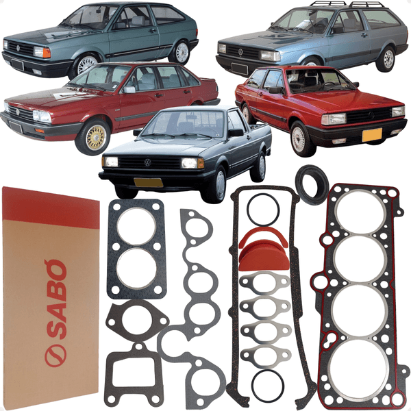 Jogo Junta Superior Cabeçote Gol Parati Santana Quantum Saveiro Voyage 1.6 1.8 8v AP 1985 a 1995 Sabó 79543FLEX