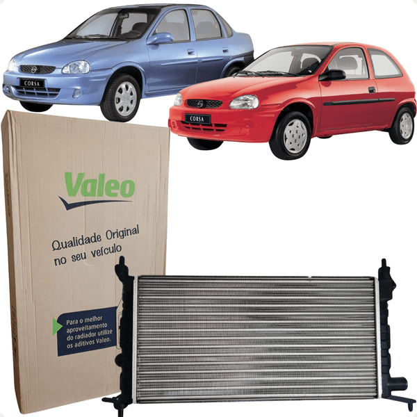 Radiador Água Corsa Classic Wind Super Milenium 1.0 1.6 Sem Ar Condicionado 1994 a 2006 Valeo 6TA003A